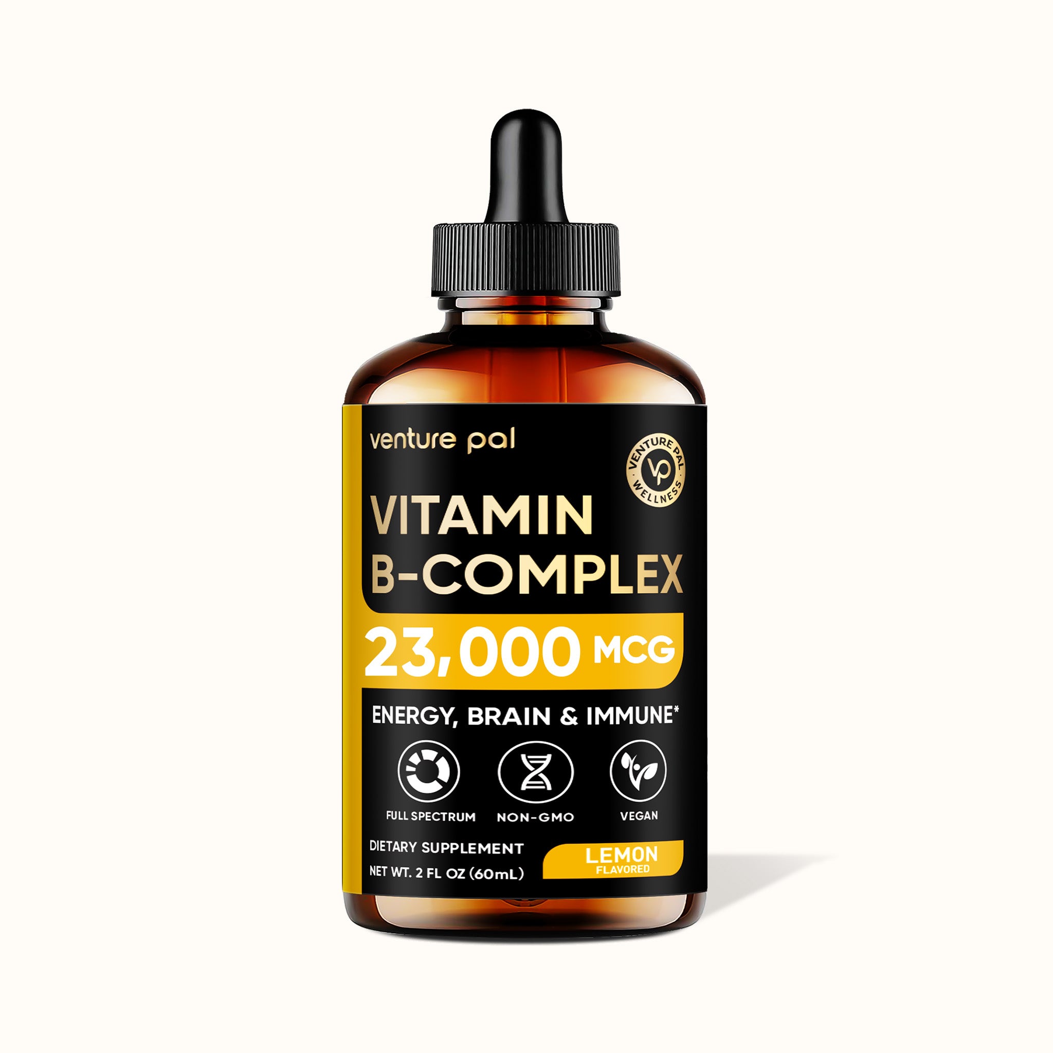 Vitamin B - complex -Lemon - 200 mcg Liquid Drops