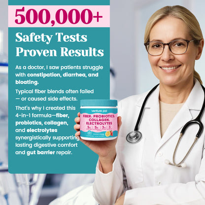 4-in-1 Fiber Supplement - Strawberry Lemonade