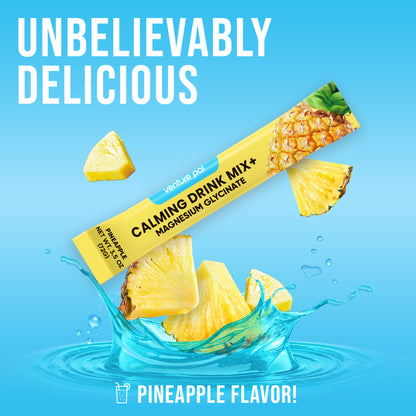 Magnesium Glycinate Powdered Drink Mix - Pineapple- 16 Sticks