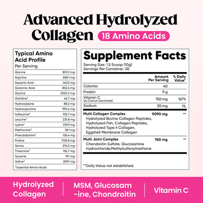 Multi Collagen Powder - Unflavored - 30 Servings