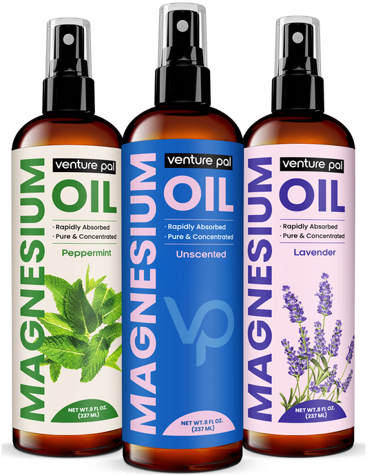 Venture Pal 100% Pure Magnesium Oil Spray - Unflavored - Big 8 oz