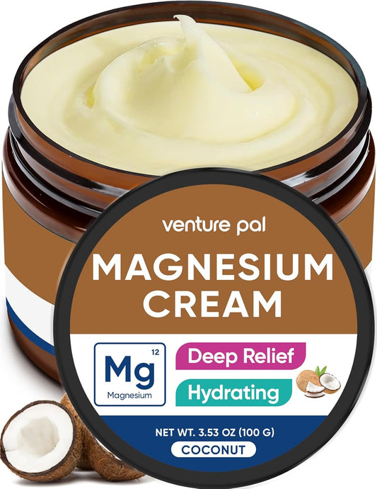 Venture Pal Magnesium Lotion, Topical Magnesium Cream - Coconut