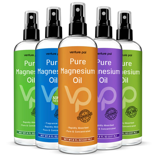 Venture Pal 100% Pure Magnesium Oil Spray with  Frankincense, Ultra-Soothing for Sleep & Muscle Relaxation (Big 8 oz)