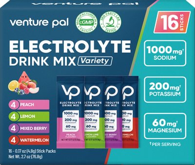 Variety 2: Lemon Lime • Mixed Berry • Peach • Watermelon