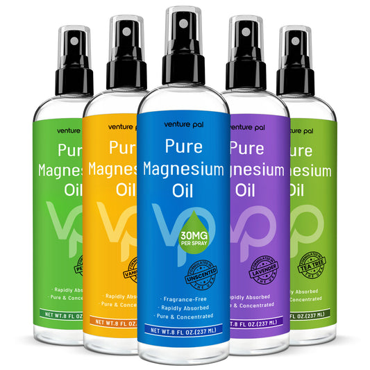 Venture Pal 100% Pure Magnesium Oil Spray Ultra-Soothing for Sleep & Muscle Relaxation (Big 8 oz)