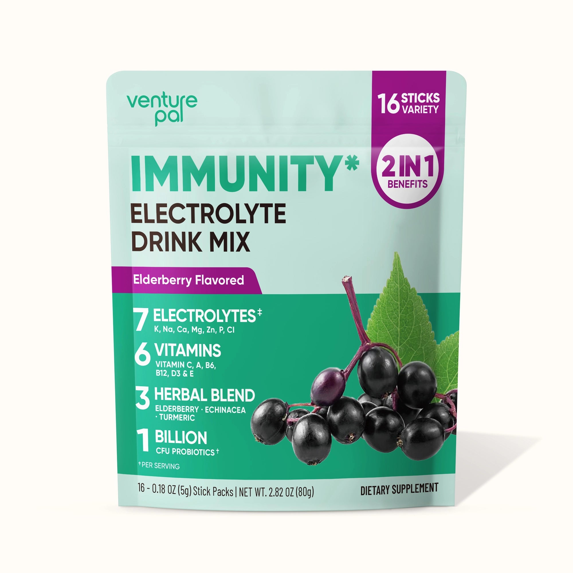 Immune Electrolyte Drink Mix - Elderberry