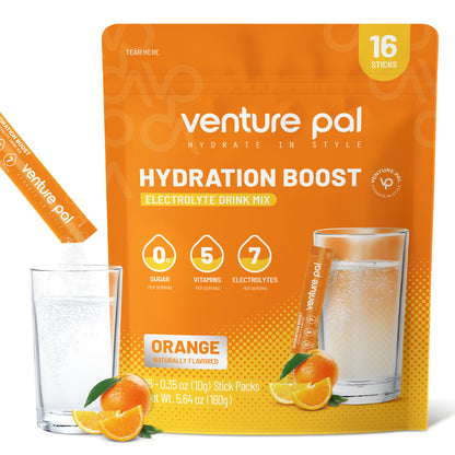 Venture Pal 40L Hiking Backpack and Zero Sugar Electrolyte Powder Orange Flavor
