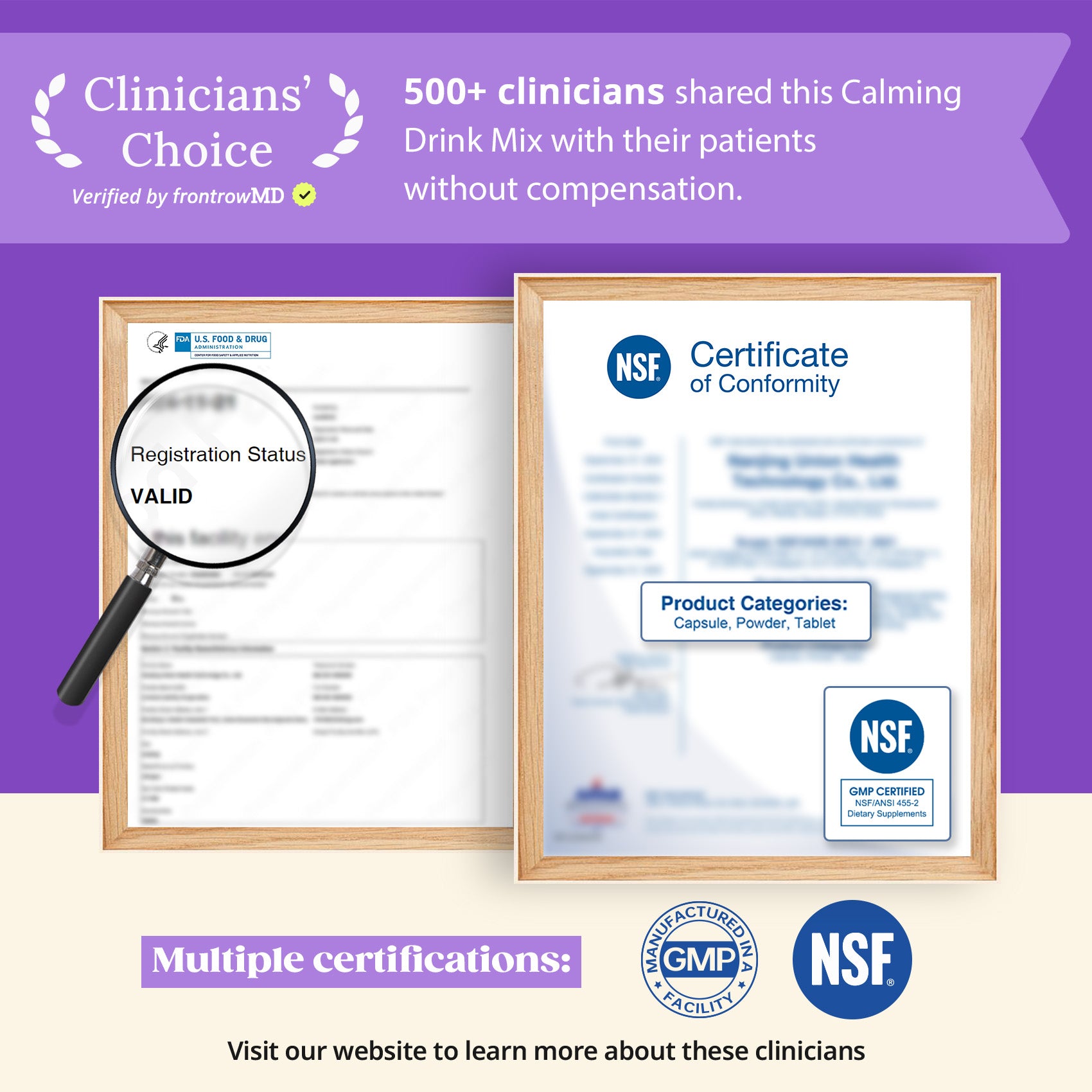 Magnesium Glycinate Powdered Drink Mix