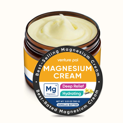 Venture Pal Magnesium Lotion, Topical Magnesium Cream - Vanilla Butter