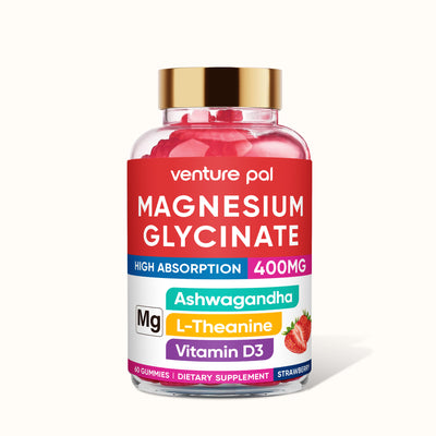 60 Day Supply Magnesium Glycinate Gummies - Strawberry