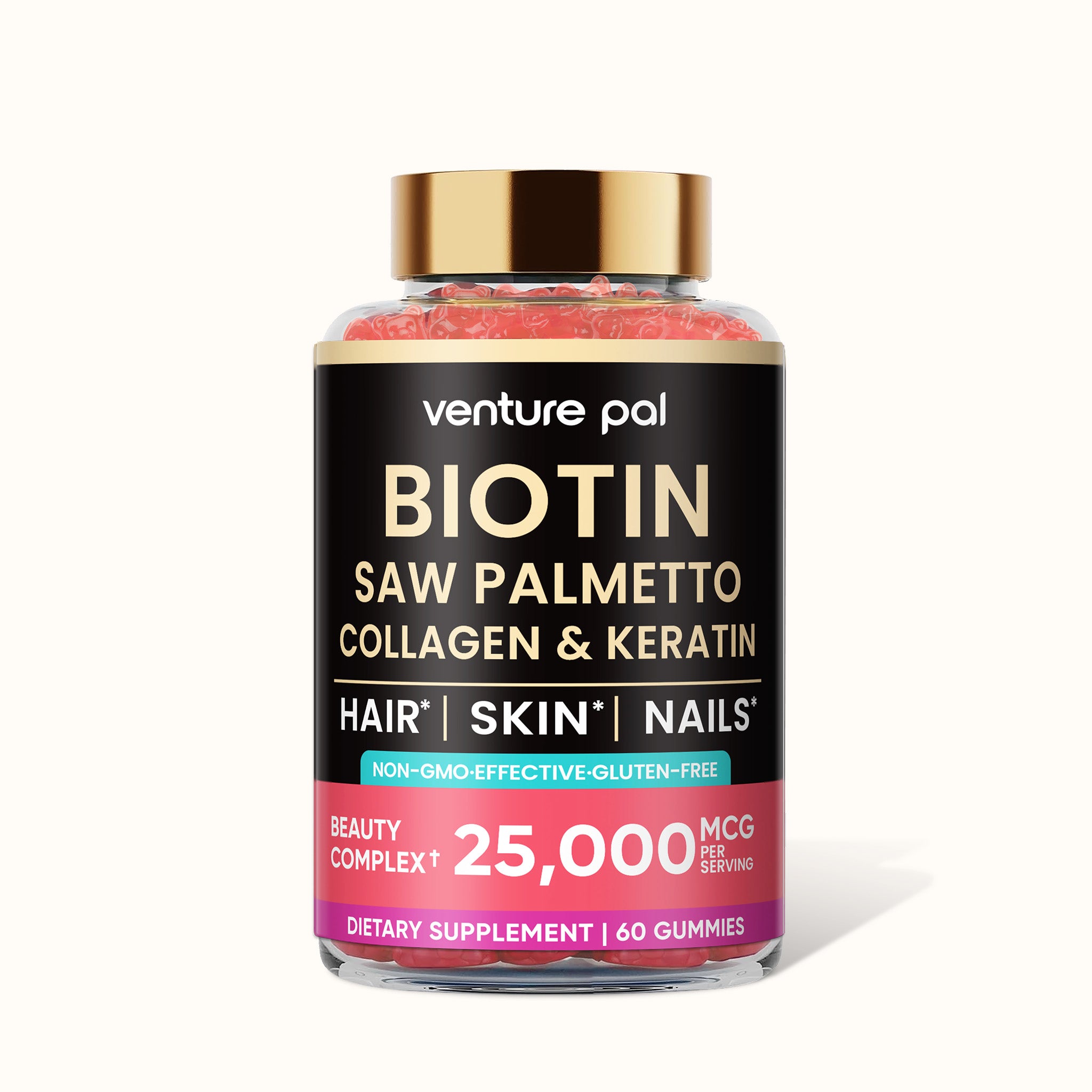 Venture Pal Biotin Gummies – Strawberry