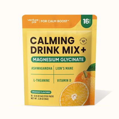 Magnesium Glycinate Powdered Drink Mix - Orange- 16 Sticks