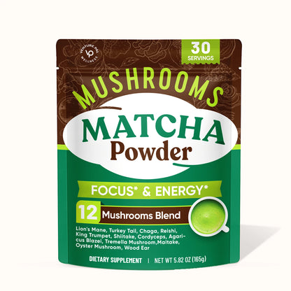 Ceremonial Grade Mushroom Matcha Powder