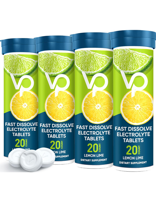 Venture Pal Sugar Free Chewable Fast Dissolve Electrolyte Tablets - 80 Tablets - Lime