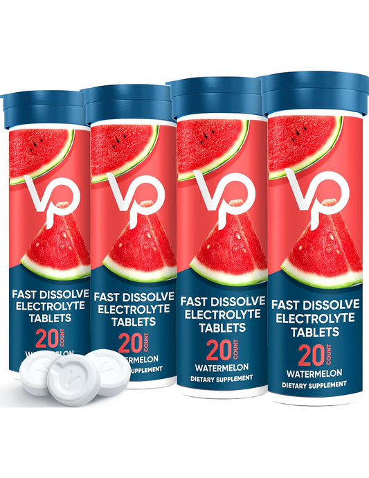 Venture Pal Sugar Free Chewable Fast Dissolve Electrolyte Tablets - 80 Tablets - Watermelon