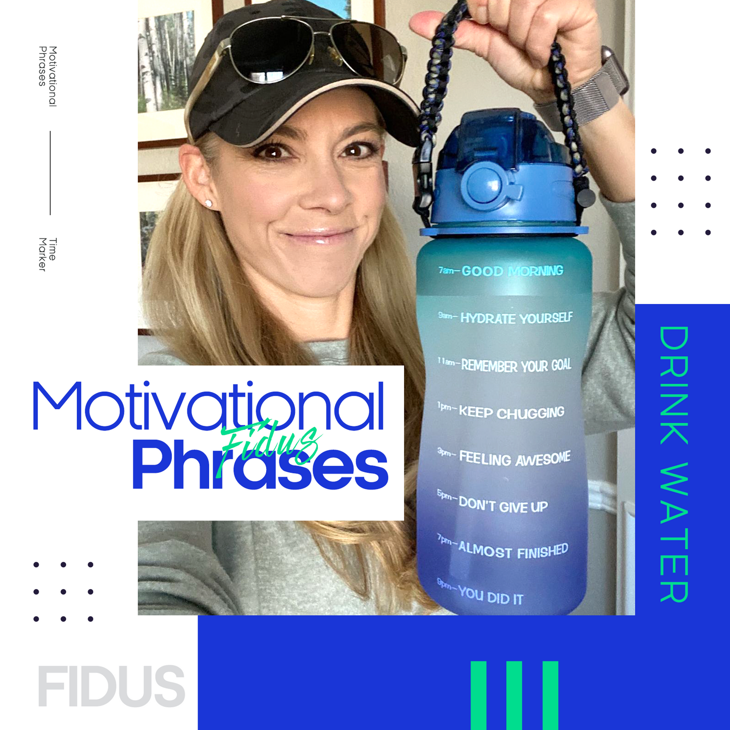 Kylie Jenner's Fidus 64oz Motivational Water Bottle – Venture Pal