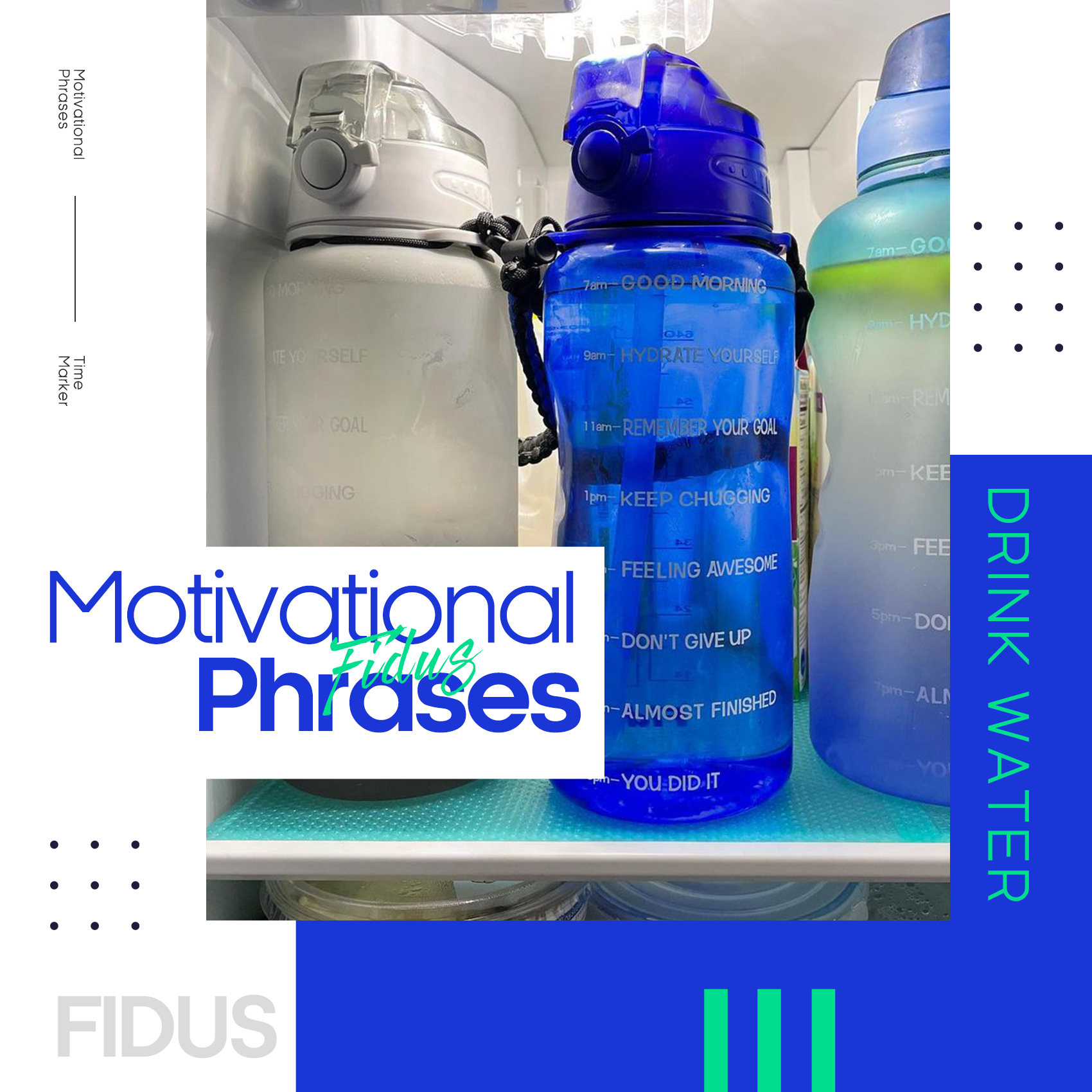 Kylie Jenner's Fidus 64oz Motivational Water Bottle – Venture Pal