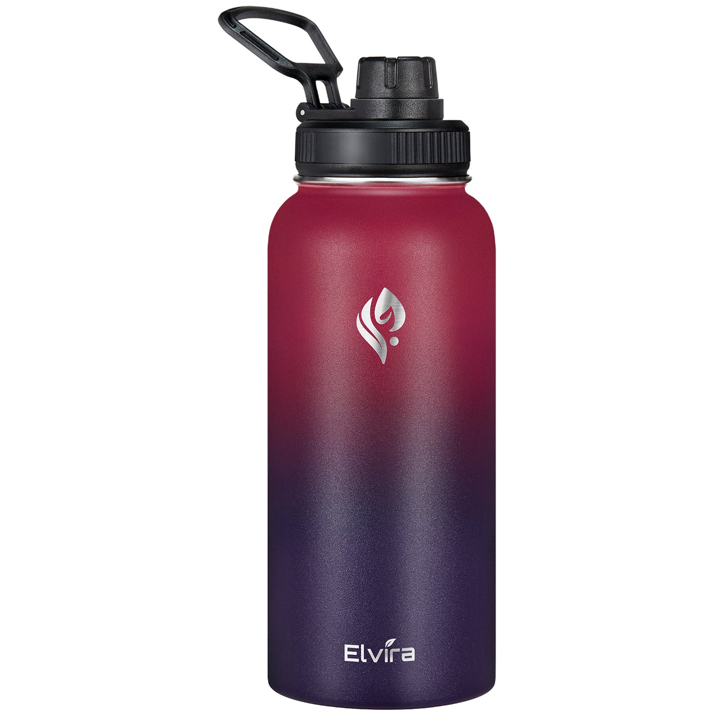 Elvira 32oz Vacuum Insulated Stainless Steel Water Bottle with Straw & Spout Lids