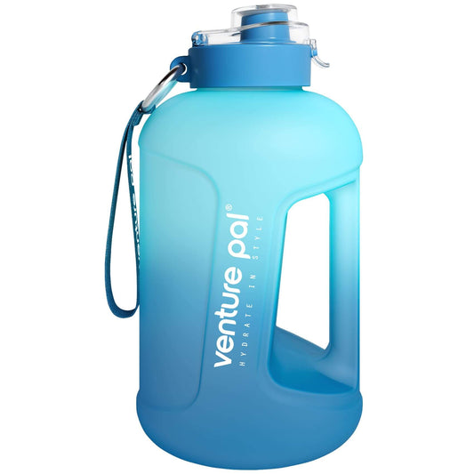 Fidus 64oz Motivational Water Bottle with Time Marker & Straw – Venture Pal